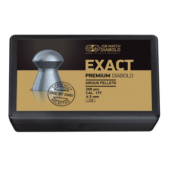 Кулі для пневматики JSB Diabolo Exact Premium (4,5мм, 0,54г, 200 шт)