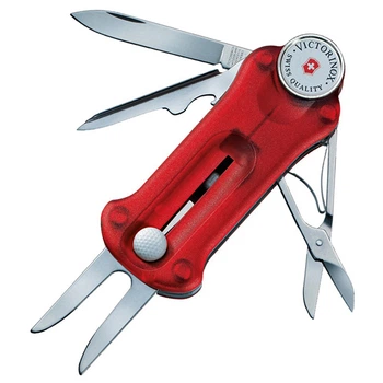 Ніж складний, мультитул Victorinox Golftool (91мм, 10 функцій), червоний 0.7052.Т