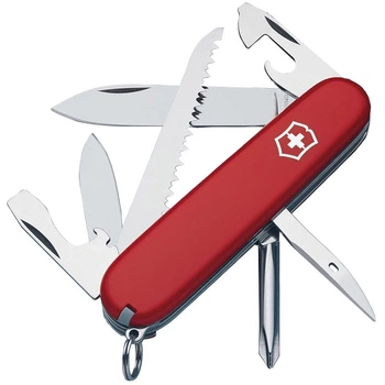 Ніж складний, мультитул Victorinox Hiker (91мм, 12 функцій), червоний 1.4613