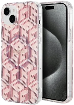 Панель Guess IML GCube MagSafe для Apple iPhone 15/14/13 Pink (3666339221980)