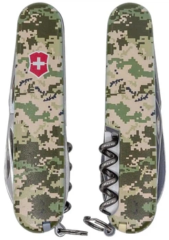 Нож Victorinox Spartan Army Пиксель с красным логотипом 1.3603.3_W3941p