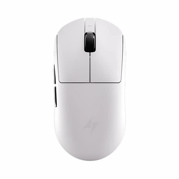 Геймерська акумуляторна бездротова (2,4G+Bluetooth) миша ATK A9 Plus 2.0, PAW3395, HiSilicon NearLink, Huanuo lce Berry Pink Dot, White/Біла (A9PlusW)