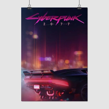 ポスター PING Постер Киберпанк 2077, Cyberpunk 2077, RPG, A3 42×30 см (id7183