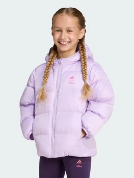 Дитяча демісезонна куртка для дівчинки Adidas Disney Minnie Mouse JL9194 110-116 см Powder Plum (4068807126107)