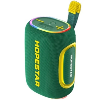 Колонка Bluetooth HOPESTAR H57 mini BT5.4, 15W, TWS, AUX/TF/USB, 6h портативний бездротовий динамік Зелений