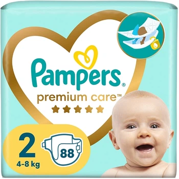 Подгузники Premium Care 2 (4-8 кг), 88 шт. - Pampers 88шт (1102201-1466927-2)