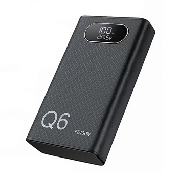 Корпус Multi-powerbank Q6, під елементи 21700 до 6 шт, 100W, чорний