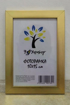 Фоторамка Алан А6 10х15 см золота багет 1611 Оргскло