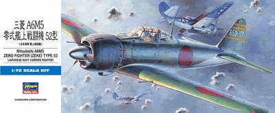 Збірна модель 1:72 літак Mitsubishi A6M5 Zero Fighter (Zeke) Type 52 Hasegawa (00452)