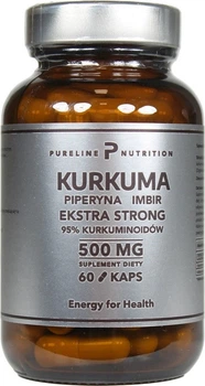 Дієтична добавка MedFuture Pureline Nutrition Куркума + Піперін + Імбир 60 капсул (5907589312935)