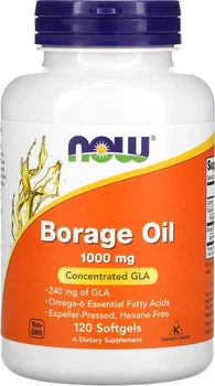 Suplement diety Now Foods Borage Oil 1000 mg 120 kapsułek (733739017222)