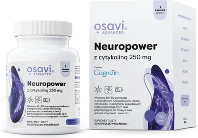Дієтична добавка Osavi Neuropower з цитиколіном 250 мг 30 капсул (5904139925096)