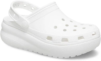 Крокси дитячі на платформі Crocs Classic Cutie Clog White 30