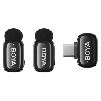 Петличный микрофон BOYA mini Type-C (2 шт.) для iPhone и Android, профессиональный беспроводной (50061)