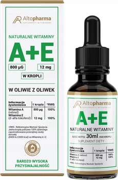 Suplement diety Alto Pharma Naturalne witaminy A + E w kroplach 30 ml (5903661237844)