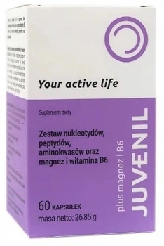 Дієтична добавка Juvenil Plus Магній і вітамін B6 60 капсул (8594200000028)