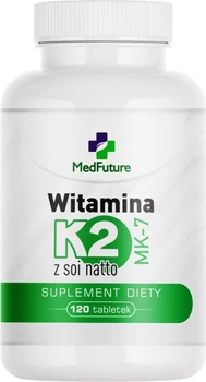 Suplement diety MedFuture Witamina K2 MK-7 z soi natto 120 tabletek (5905669222204)