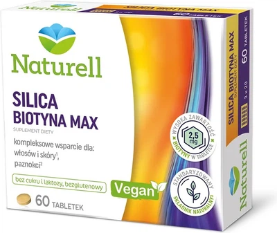 Suplement diety Naturell Silica Biotyna Max 60 tabletek (5907377137726)