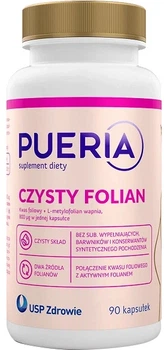 Suplement diety Pueria Czysty Folian 90 kapsułek (5903031287837)