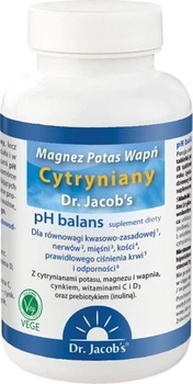 Suplement diety Dr. Jacob's Magnez Potas Wapń Cytryniany 250 tabletek (4041246501605)