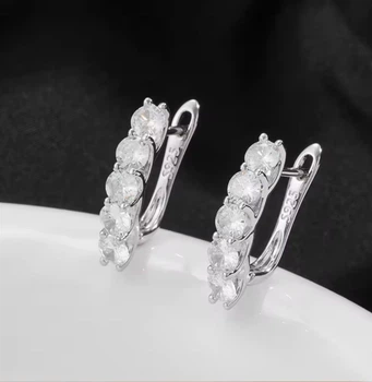 Серьги современный дизайн стильные Italy серебро проба 925 Classic фианиты 6148