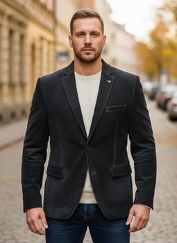 Пиджак Plus Scorpion 46 Темно-синий (SAA-8301-Navy-blue)