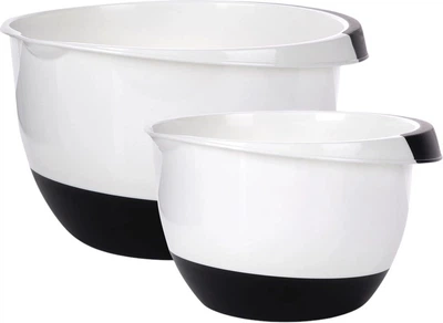 Zestaw misek do miksowania Vilde Biały 3.5 + 2.5 l 2 szt (8711295679728)