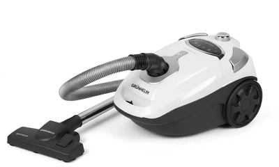 Пилосос з мішком Grunhelm GVC-1703 HS 350 Вт всмоктування 2.5 л телескопічна труба Білий