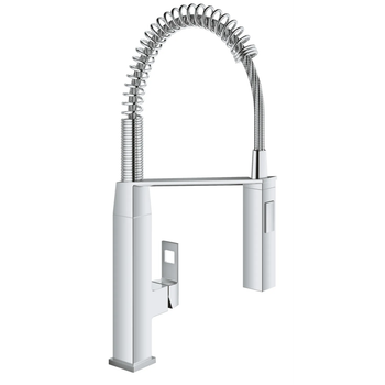 Смеситель для кухни с гибким изливом хром GROHE Eurocube (31395000)