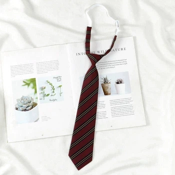 Краватка на резиночці у смужку Honey Fashion Accessories бордова (30к035/5)