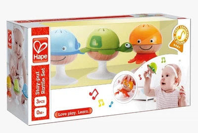 Zestaw grzechotek Hape Morskie stworzenia na przyssawkach 3 szt. (6943478017696)