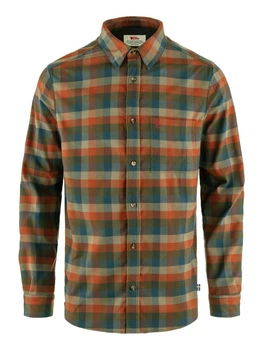 Рубашка FJALLRAVEN Lappland Stretch Flannel Shirt M Laurel Green/Autumn Leaf XL