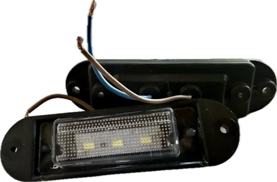 Подсветка заднего номера ЗАЗ 1103 1105 Славута пластиковая диодная LED (к-кт 2 шт.)