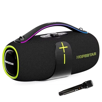 Портативная беспроводная Bluetooth колонка с микрофоном HOPESTAR A85 |400W, BT5.3, USB/AUX/TWS, 8h| Black