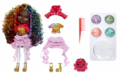 Игровой набор с куклой Рейнбоу Хай Айрис и слаймом Shimmers Slime Doll Iris