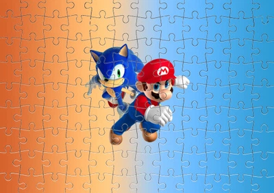 Пазл Із Маленькими Елементами Mario X Sonic Розмір A3