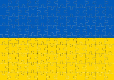 Пазл Із Маленькими Елементами Прапор України Розмір A5