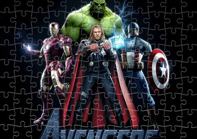 Пазл Із Маленькими Елементами Captain-America-12 Розмір A4
