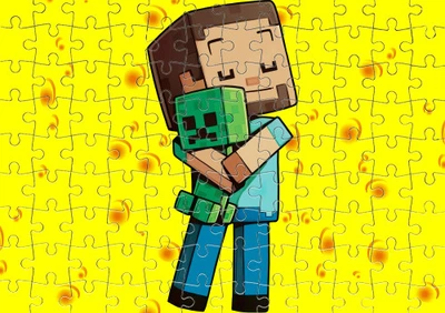 Пазл Із Маленькими Елементами Герої З Minecraft Розмір A5