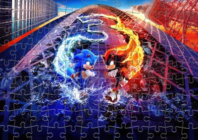 Пазл Із Маленькими Елементами Sonic The Hedgehog 3 Розмір A5