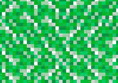 Пазл Із Маленькими Елементами Minecraft (Creeper) Розмір A3