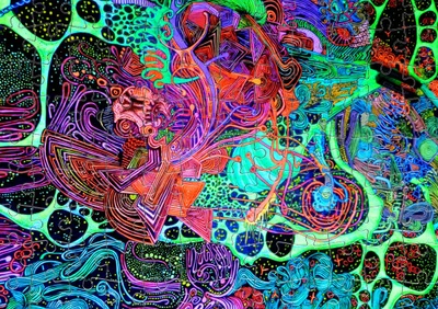 Пазл Із Маленькими Елементами Psychedelic Art Розмір A3