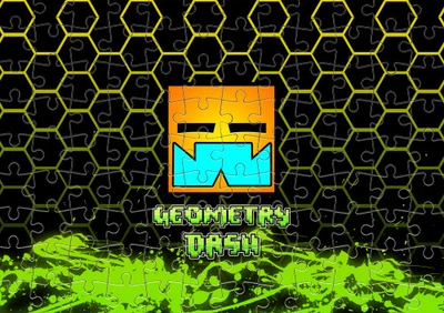 Пазл Із Маленькими Елементами Geometry Dash [8] Розмір A4