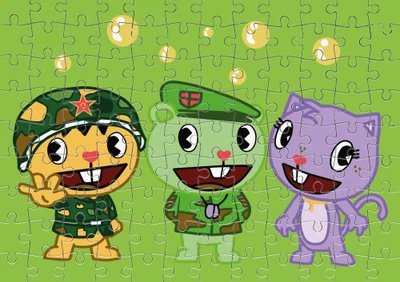 Пазл Із Маленькими Елементами Happy Tree Friends Розмір A4