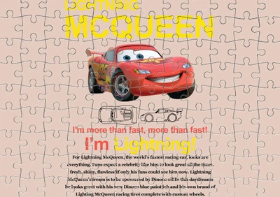 Пазл Із Маленькими Елементами Lightning Mcqueen Розмір A4