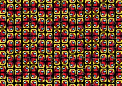 Пазл Із Маленькими Елементами Among Us Pattern Розмір A4