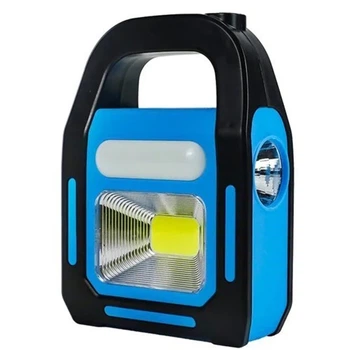 Фонарь переносной Светодиодный HB-9707A-COB+LED power bank USB Li-Ion аккумулятор солнечная батарея для кемпинга
