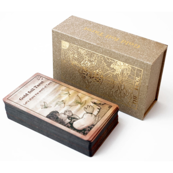 Карти Таро Вейта пластикові із золотою фольгою Waite's Tarot Cards Класичне таро для початківців