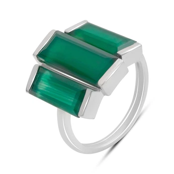 Серебряное кольцо с натуральным агатом 6.893ct, вес изделия 5,24 гр (2196228)