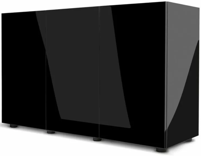 Szafka do akwarium AQUAEL 112934 Błyszcząca z drzwiami 120 x 40 x 72 cm czarna (5905546143783)